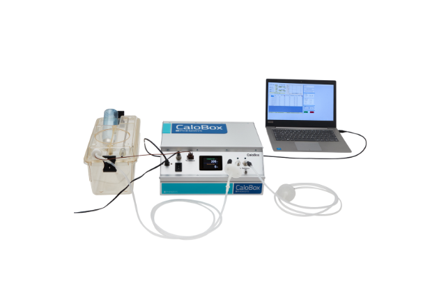 Set-up With Small Animal Cuvette & Laptop